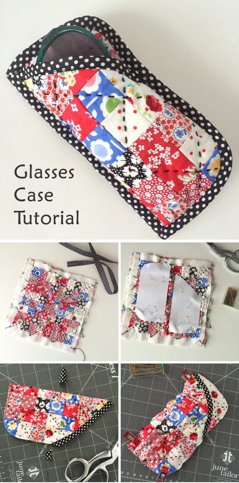 Eye Glass Case, Tutorial Sewing, Glasses Cases, Sew Ins, Small Sewing, Small Sewing Projects, Eye Glass, Creation Couture, Small Projects