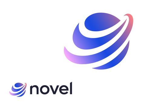 Novel by Kakha Kakhadzen on Dribbble Ict Logo, Logo Globe, Global Logo, Logo Inspiration Modern, Earth Logo, Planet Logo, Logo Design Examples, Corporate Logo Design, Globe Logo