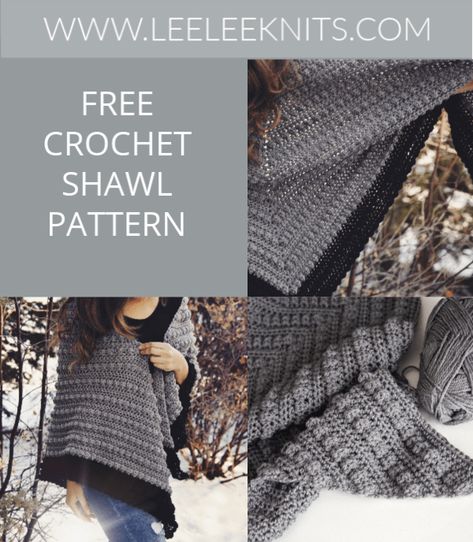 Winter Crochet Shawl, Homemade Shawl, Free Baby Sweater Knitting Patterns, Crochet Shawl Tutorial, Shawl Fashion, Winter Crochet, Crochet Cowl Pattern, Baby Sweater Knitting Pattern, Crochet Shawl Pattern Free