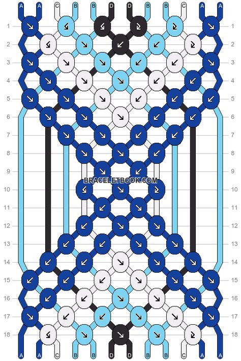 Normal pattern #93827 | BraceletBook Half And Half Friendship Bracelet, Evil Eye Bracelet Pattern, Evil Eye Friendship Bracelet Pattern, Friendship Bracelets Inspiration, Friend Ship Bracelets Patterns, Braclete Pattern, Evil Eye Friendship Bracelet, Diy Bracelets With String, Cool Friendship Bracelets