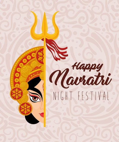 Nava Durga, Navratri Celebration, Durga Face, Navratri Poster, Celebration Poster, Little Krishna, Special Images, Navratri Special, Happy Navratri