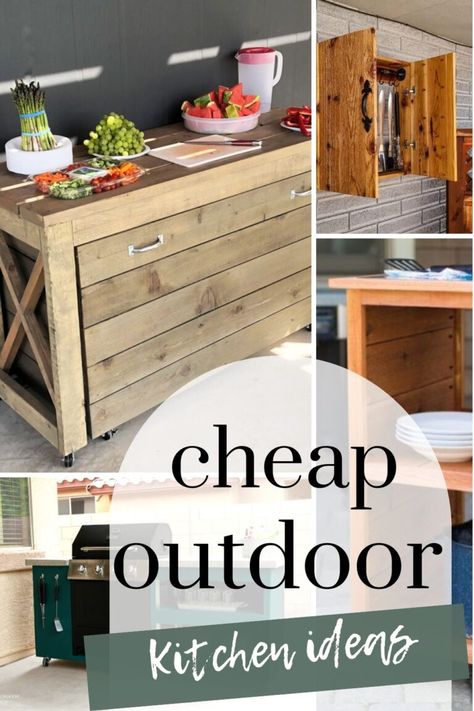 Transform your backyard into a culinary paradise with these DIY outdoor grill station ideas! From sleek and modern designs to rustic and charming setups, there's something for every style and budget. Get ready to impress your guests and enjoy endless summer cookouts with these inspiring and easy-to-build projects. Grilling Station Outdoor Diy Patio, Small Patio Kitchen Ideas, Diy Outdoor Kitchen On A Budget, Grilling Station Ideas, Diy Outdoor Grill Station, Grill Station Ideas, Outdoor Serving Station, Diy Grill Station, Outdoor Grill Diy