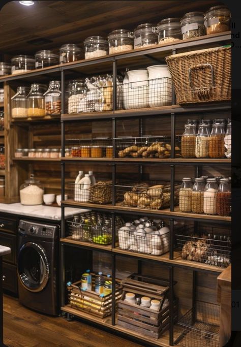 Pantry Interior, Dream Pantry, Pantry Laundry Room, Decor Paintings, Pantry Remodel, Casa Country, Laundry Room Inspiration, Kitchen Pantry Design, Butler's Pantry