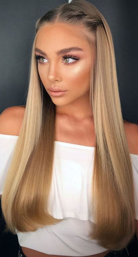 Long Straight Hair For Wedding, Long Straight Hairstyles For Prom, Straight Hair Down Hairstyles, Bride Straight Hair, Bride Hairstyles Straight Hair, Straight Hair Bridesmaid Hairstyles, Straight Hair For Wedding, Long Straight Hairstyles For Wedding, Prom Straight Hairstyles