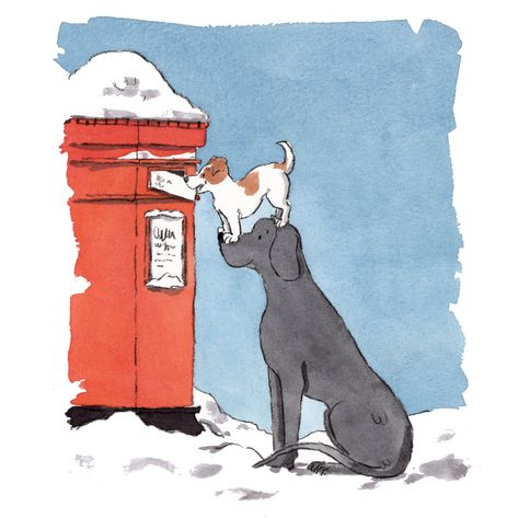 The Christmas Cards have sold out!! – Iain Welch Art and Design Christmas Puppy Drawing, Dog Christmas Card Illustration, Dog Christmas Illustration, Christmas Dog Art, Christmas Card Illustration Design, Dog Christmas Card Ideas, Pets Illustration, Dog Christmas Cards, Animal Christmas Cards