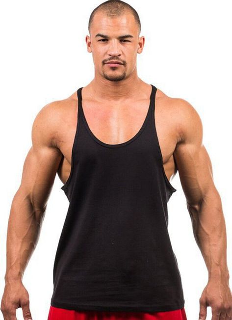 Product Description * Item: Men's Muscle Gym Stringer Tank Tops Workout Sport Vest Sleeveless Loose Shirts * Condition: 100% Brand New * Color: Black   Royal Blue   Red   White   Gray   Sky Blue   Yellow  * Size:Asian M-2XL * Package:1pc Tops (without any accessories ）    Please note: 1.Please allow a little error due to manual measurement. 2.The color maybe a little difference because of the light,screen reflection etc. 3.If you are not sure what size to choose, you can tell us your height and Gym Singlets, Stringer Tank Top, Gym Tanks, Running Tank Tops, Fashion Shirts, Gym Tank Tops, Bodybuilding Training, Tops Black, Home T Shirts