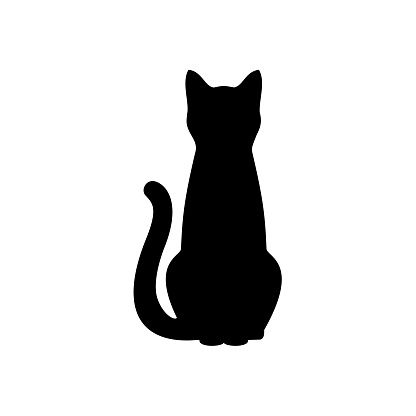 Cat Shadow Silhouette - Free vector graphic on Pixabay Simple Silhouette Drawing, Sitting Cat Silhouette, Black Cat Shadow, Cat Silhouette Tattoos, Silhouette Arte, Cat Face Tattoos, Silhouette Chat, Kitty Tattoos, Black Cat Illustration