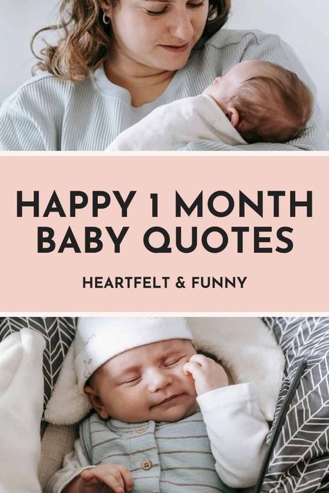 Celebrate your baby's 1st month with these happy 1 month baby quotes! From sweet to funny you'll find the best happy one month baby quotes here! One Month Old Post Ideas, 1 Month Birthday Quotes, Newborn One Month Quotes, 1 Maand Oud Baby Quote, 1 Month Milestone Caption, 1 Month Old Caption Ideas, 1 Month Baby Captions, 1 Month Old Quotes, One Month Quotes