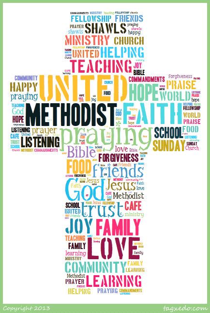 United Methodist Church created using tagxedo.com by me :) Lenten Season Quotes, Church Tshirt, Sunday School Teacher Gifts, Church Bulletin Boards, Nails Fall Nails, Church Logo, John Wesley, Church Bulletin, Church Shirt