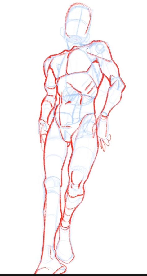 Training Poses Drawing, Box Anatomy Reference, Male Build Reference, Anatomy Study Poses, Smug Pose Reference Drawing, Anatomy Studies Reference, Arm Study Reference, How To Draw Torso Male, Male Back Muscles Reference