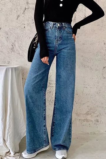 High Waist Wide Leg Mom Jeans Pants – Nada Outfit Land Wide Leg Mom Jeans, Looks Jeans, Skandinavian Fashion, Retro Jeans, Coachella Valley, Party Dress Long Sleeve, Stil Inspiration, Mode Ootd, Modieuze Outfits