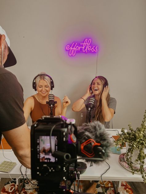 Is it even really work if its with your bestie!? Join us Tuesdays at 9am for new episodes of The Effortless Podcast!! Influencer Friends Aesthetic, Podcast With Friends, Podcast Vision Board, Podcast Studio Aesthetic, Podcast Shoot, Podcast Aesthetic, Podcast Promotion, Podcast Branding, Podcast Setup