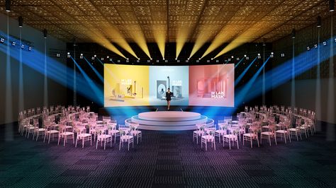 Event Technology Ideas, Launch Event Ideas, Launching Event, Planning An Event, Corporate Events Decoration, Event Technology, Tv Set Design, Corporate Event Design, Event Agency