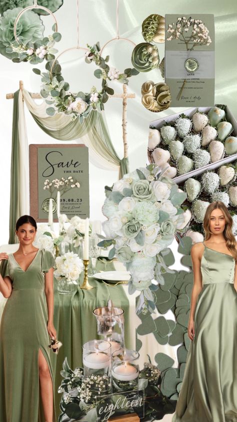 Sage wedding inspo Sage And Sand Wedding, Sage Green And Champagne Wedding, Sage Green Wedding Decor, Champagne Wedding Colors, Modern Wedding Theme, Neutral Wedding Colors, Green Themed Wedding, Wedding Sand, Sage Wedding