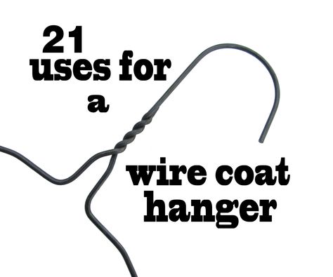 Wire coat hangers are cheap and easy to find. Sure they work well for hanging your dry cleaning but that's just the beginning. Here are 21 ways to upcycle the ... Wire Hanger Crafts, Wire Coat Hangers, Metal Plant Hangers, Metal Coat Hangers, Hanger Crafts, Hanger Diy, Mirror Hangers, Coat Hangers, How To Make Rope