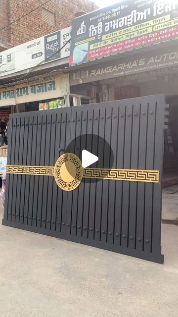 NEW RAMGARHIA ENGI. WORKS 🏗️ on Instagram: "We make all Types of gate , ironic gates ,steel gates , Metal gates , aluminium profiles gates , wooden sheets gates , grills , railings , steel railings , glass railings , wooden railings , japani chokhats , door frames & windows , chogaths & windows frames with finest quality without any compromise. A complete real estate fabrication shop.  we manufacture Iron & steel products everything a house needs.  we provide good services.  we are Gates , steel railing & glass railing , wooden railing , door frame Specialist ✅ @new.ramgarhia.engi.works  contacts-8209741313  #gate #design #gatedesign #designs #glassrailing #glassrailings #railing #grill #home #homedecor #homedesign #homesweethome #exteriordesign #exterior #interiordesign #interior #engine Iron Gates For Home, Chanel Gate Design, Iron Gate For Home, Aluminium Profile Gates, Profile Gate Design, Metal Gates Design Modern, Home Gate Design Modern, House Main Gates Design Modern, Steel Main Gate Design