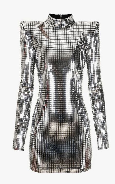 Silver Mini Dress, Catty Noir, Taylor S, Dress Woman, Square Mirror, Mode Inspo, Looks Chic, Silver Dress, Kpop Fashion Outfits