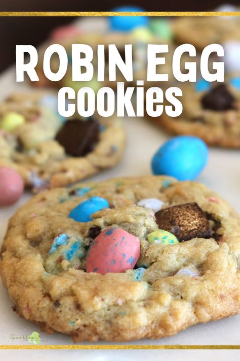 Chocolate Chip Cookies will never be the same once you throw in some Robin Egg Cookies!! So GOOD! Robin Eggs, Egg Chocolate, Egg Cookies, Easter Recipe, Spring Recipe, Seasonal Desserts, No Egg Cookies, Country Cook, Kid Desserts