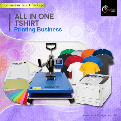 T-Shirt Printing Business Package in the Philippines Cheap Custom Print T-shirt, Basic Cotton T-shirt With Custom Print, T Shirt Printing Business, Shirt Printing Business, Starting A T Shirt Business Heat Press, Basic Cotton Sublimation T-shirt With Custom Print, Tshirt Press Machine Screen Printing, Business Packages, Decal Business