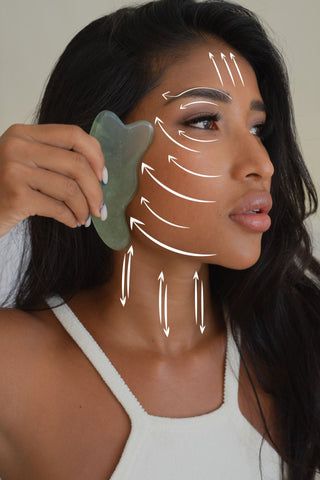 How to Gua Sha and the benefits of Gua Sha Face Bloat, Slim Your Face, Facial Tools, Lymph Fluid, Gua Sha Facial, Gua Sha Tools, Facial Muscles, Muscle Tension, Gua Sha