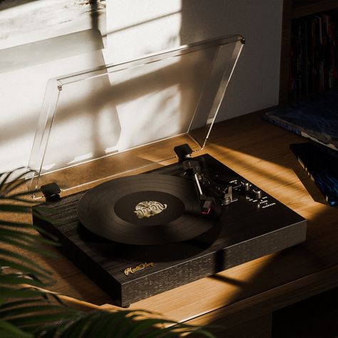 Immerse yourself in the authentic sound of vinyl records. Experience the warmth, depth, and nuances of your music.   Key Features Have a Three-Speed Turntable, Play 33/ 45/ 78 RPM records, allowing you to enjoy your entire vinyl collection. Our player comes with powerful built-in stereo speakers for a room-filling audio experience. Connect your smartphone or tablet via Bluetooth to stream digital music through the player's speakers. Plug in your headphones and enjoy your vinyl records without di Record Player Aesthetic, Vintage Vinyl Record Player, Lp Player, Window Scenery, Music Key, Vinyl Turntable, Retro Record Player, Music Speaker, 78 Rpm Records