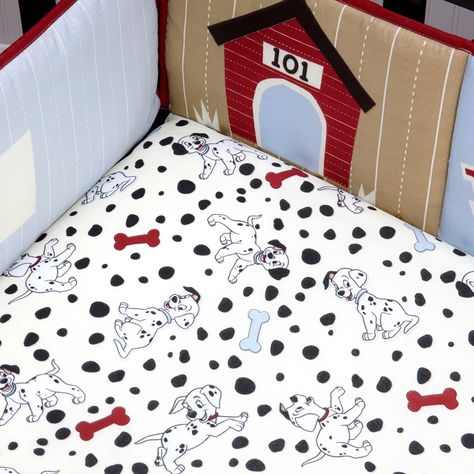 101 Dalmatians Crib Bedding Set, 5-Piece Puppy Nursery Ideas, Disney Baby Nurseries, Crib Accessories, Bumper Pads For Cribs, Disney Bedding, Baby Boy Themes, Baby Crib Bedding Sets, Baby Nursery Themes, Disney Nursery