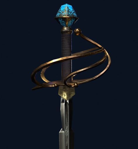 Fantasy Rapier Design, Fantasy Rapier Art, Magic Rapier 5e, Rapier Duelist Fantasy Art, Rapier Reference Pose, Swords Rapier, Rapier Aesthetic, Fantasy Rapier, Rapier Swords