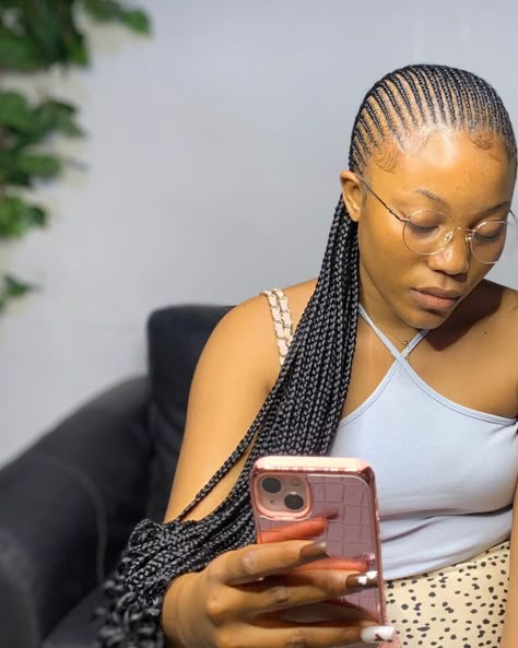 All back braids Short Straight Back Cornrows, Small Cornrows Braids Straight Back, Straight Backs With Beads, Straight Up Hairstyles Braids African, Small Lines Cornrows With Natural Hair, All Back Braids, Straight Back Hairstyles, All Back Hairstyle, Straight Up Hairstyles