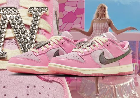 "Barbie" Nike Dunk Low FN8927-621 Release Date | SneakerNews.com Pink Barbie Dunks, Barbie Dunks, Davidson College, Jordan 4 Bred, Black Siren, Jordan 13 Black, Nike Snkrs, Lace Accessories, Pink Barbie