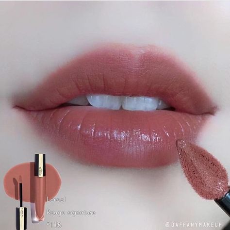 L'Oreal Paris Rouge signature 116 "I Explore" #LipstickTips  #Explore #lipmakeup #lippenmakeuppermanent #LipstickTips #LOreal #Paris #Rouge #signature #макияжгуб Check more at https://lipmakeup.sorutime.online/loreal-paris-rouge-signature-116-i-explore-lipsticktips/ Loreal Rouge Signature Swatches, L'oreal Lipstick, L’oréal Lipstick, Loreal Lipstick Swatches, Loreal Lipstick, Rouge Lipstick, Makeup Accesories, Lip Makeup Tutorial, Beauty Make-up