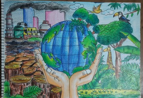 Save earth🌎 save life 4 Subsystems Of The Earth Drawing, 4 Subsystems Of The Earth, Subsystems Of The Earth, The Earth Drawing, Save Earth Save Life, Save Earth Drawing, Earth Drawing, Earth Drawings, A3 Size