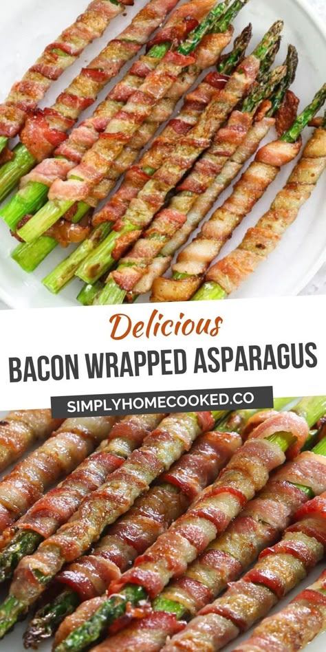 Bacon Wrapped Asparagus Recipes, Bacon Wrapped Recipes, Asparagus Wraps, I Lost 100 Pounds, Wrapped Asparagus, Keto Bacon, Asparagus Bacon, Healthy Food Habits, Bacon Wrapped Asparagus