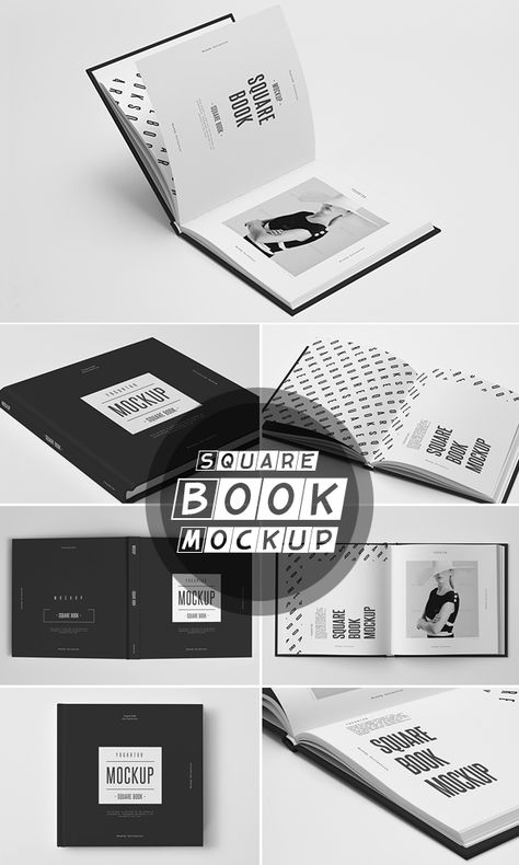 Square Book Mockup Folder Design Inspiration, Photoshop Book, Presentation Folder Design, 잡지 레이아웃, Book Cover Mockup, Book Mockup, Portfolio Book, Booklet Design, Layout Design Inspiration