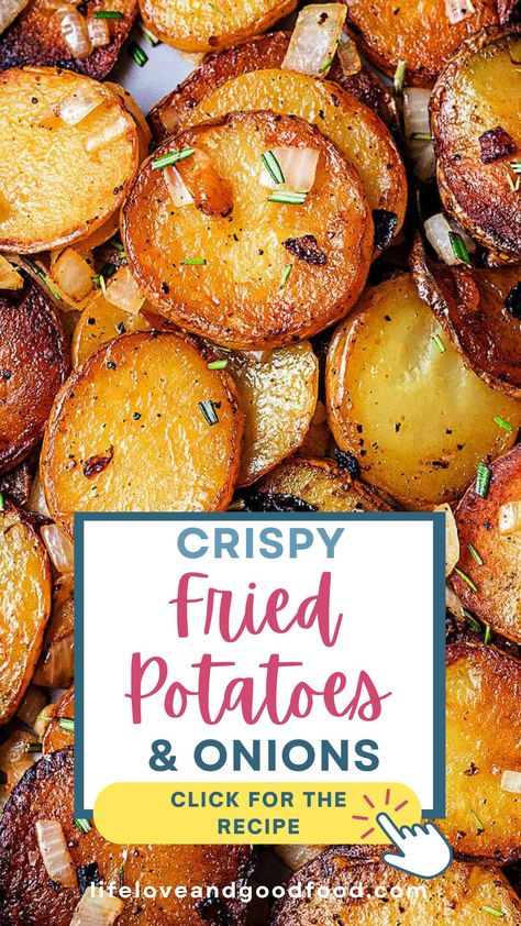 Easily make the perfect Crispy Woodshed Pan Fried Potatoes and Onion in just minutes with a few simple ingredients– Potatoes, oil, butter, and seasoning! This recipe will show you how easy it is to make tender potatoes with crisp and crunchy edges and delicious caramelized onions all in one pan on the stovetop. Whether it’s hashbrowns, breakfast potatoes, home fries, or country potatoes, these are the easiest and best potatoes! Best Fried Potatoes, Crispy Fried Potatoes, Country Potatoes, Fried Potatoes And Onions, Home Fried Potatoes, Oven Fried Potatoes, Pan Fried Potatoes, Fried Potatoes Recipe, Canned Potatoes