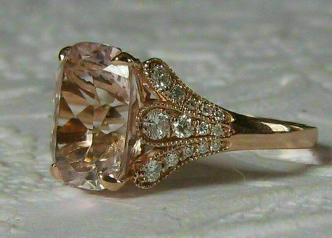 Morganite Engagement Ring Halo, Iris Ring, Morganite Wedding Rings, Pink Morganite Engagement Ring, Peach Morganite, Morganite Diamond, Morganite Engagement, Pink Morganite, Morganite Engagement Ring