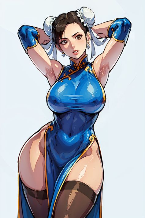 Street Fighter Women Art, Chun Li Body Type, Chunli Fanart, Chun Li Street Fighter Fanart, Street Fighter Manga, Chun Li Street Fighter Hot, Chunli Art, Chun Li Pfp, Street Fighter Women