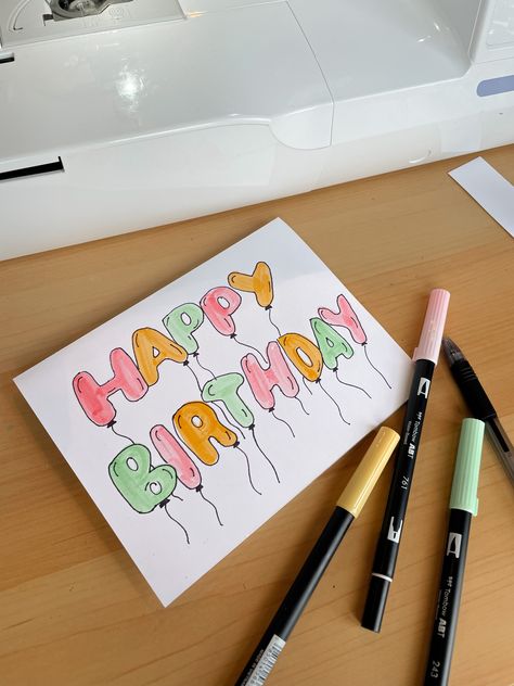 Diy Birthday Cards Best Friend, Mom Homemade Birthday Card, Diy Birthday Card Ideas Aesthetic, Bff Cards Diy, Bestie Bday Card Ideas, Best Friend Bday Gift Ideas Diy, Diy Card For Bestie, Homemade Card Ideas Birthday, Cute Homemade Cards Birthday