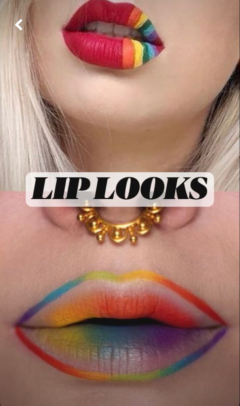 Pride Butterfly Makeup, Pride Fest Makeup, Pride Day Makeup, Creative Pride Makeup, Gay Pride Makeup Ideas, Pride Make Up Ideas, Trans Eyeshadow, Pride Inspired Makeup, Bisexual Flag Makeup