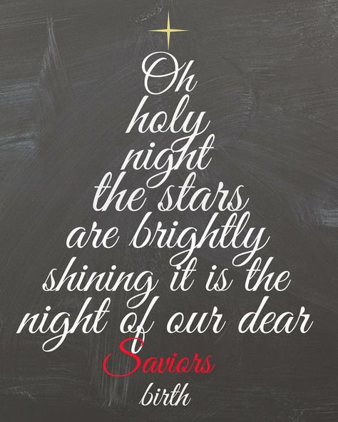 Oh Holy Night- FREE CHALKBOARD #CHRISTMAS #OHHOLYNIGHT #LDS #FREEPRINTABLE #MIMILEE Chalkboard Christmas Tree, Christmas Images Hd, Chalkboard Christmas, Oh Holy Night, Christmas Chalkboard, O Holy Night, Christian Christmas, Holy Night, Christmas Quotes