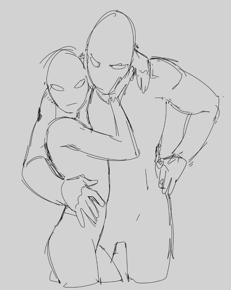 Rebellious Pose Reference, Enemies To Lovers Pose Reference Drawing, Someone Looking Over Shoulder Reference, Saving Someone Drawing, Couple Poses Art Reference, Love Poses Reference, Two Persons Poses Drawing, Looking Up Reference Drawing, Drawing Poses Couple