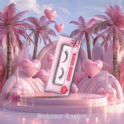 When your client is obsessed with squishy 3D so we applied it to her lash packaging 🫨💗✨ how cuuuuute! Lash box packaging for @bahamalashes 🌴💗 . . . #lashpackagingboxes #cosmeticpackaging #beautydesign Lashes Branding, Eyelash Branding, Small Business Makeup, Lash Packaging Ideas, Ad Layout, Eyelash Brands, Lash Packaging, Makeup Package, Lash Tech