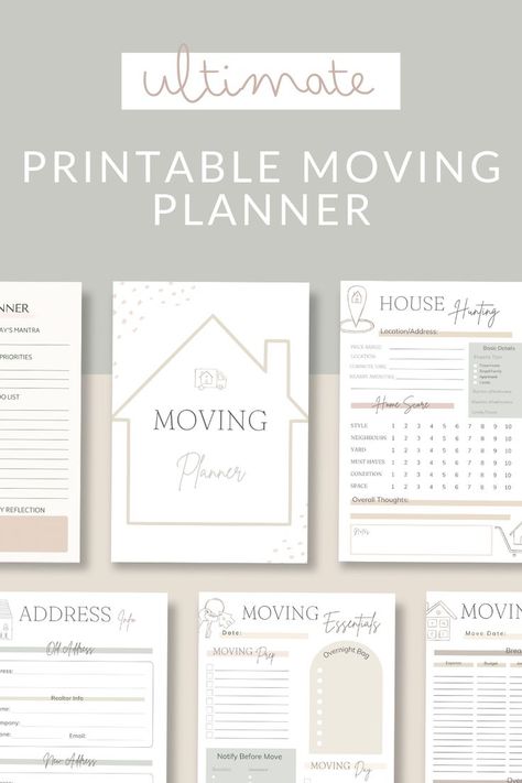 Moving can feel stressful and overwhelming. There are so many time sensitive tasks that need to be completed before moving day. Creating a moving binder can be a great way to breakdown what needs to be done and when! This fully editable moving planner, covers all aspects of your move! It will help you on your house hunting journey all the way to packing and labeling boxes. Help your move day go smoothly by planning ahead! Printable Moving Labels, Moving Checklist Printable, Moving Out Checklist, Moving Binder, Moving Labels, Moving Planner, Binder Covers Printable, Checklist Printable, Moving Checklist