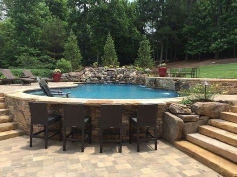 Villa Decor, Above Ground Pool Landscaping, Above Ground Pool Decks, Backyard Pool Landscaping, Dream Pools, Backyard Pool Designs, Swimming Pools Backyard, Swimming Pool Designs, Small Backyard Pools