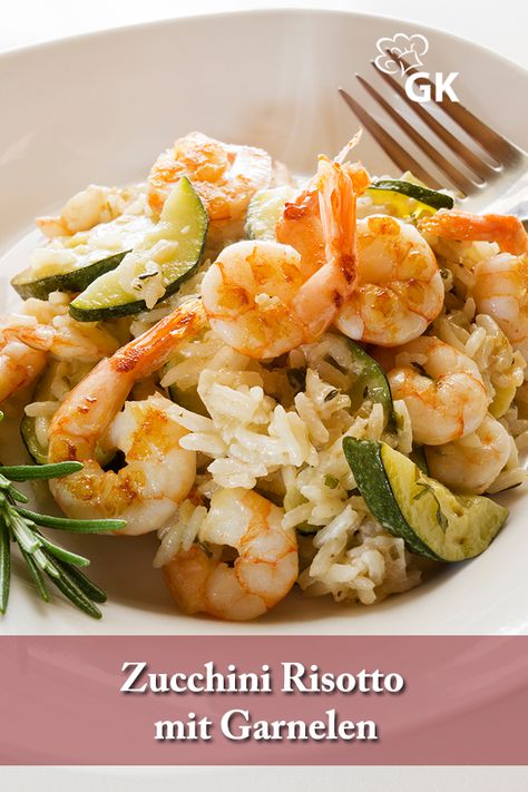 Scampi Risotto, Zucchini Risotto, Creamy Seafood, Seafood Risotto, Risotto Recipe, Mascarpone Cheese, Risotto Recipes, Main Course Recipes, Recipes Food