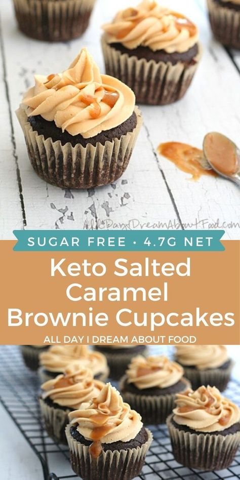 Fresh Bowls, Gf Cupcakes, Low Carb Brownie, Keto Salted Caramel, Keto 101, Salted Caramel Brownie, Low Carb Cupcakes, Keto Muffins, Keto Cakes