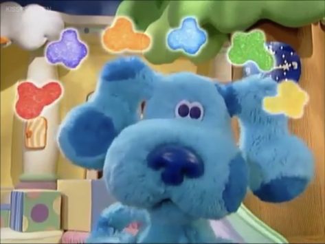 Blue And The Colors 🔴🟣🟠🔵🟢🟡 Blues Clues Plush, Blues Clues Icon, Blues Clues Pfp, Blues Clues Aesthetic, Blues Clues Art, Blue Characters Cartoon, Blue Kidcore, Sea Seal, Blue Clues