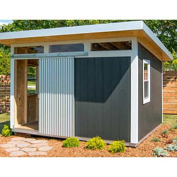 Studio Sheds, Shed Blueprints, Build Your Own Shed, Modern Shed, Lean To Shed, Studio Shed, Backyard Storage, Mini Pool, Shed Building Plans