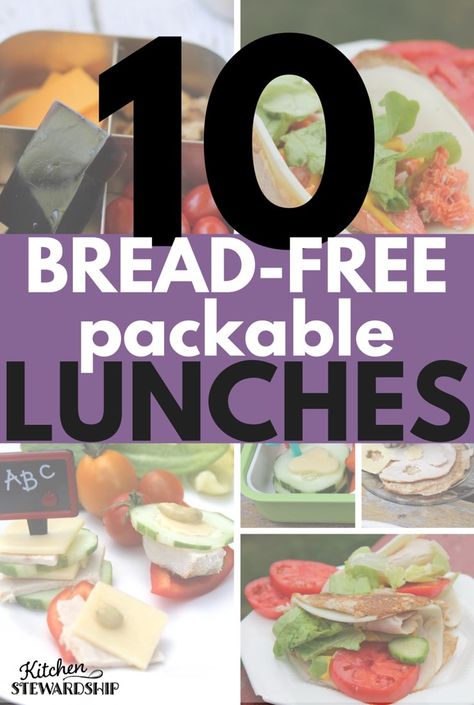 Sandwiches with no bread? 10 grain-free and gluten-free ideas for packing healthy lunches without sandwiches... Healthy Sandwich Alternatives, No Grain Lunch Ideas, Healthy Lunch Ideas Without Bread, Alternative To Sandwiches Lunches, Bread Free Meals, No Bread Diet Meals, Bread Free Sandwich Ideas, Healthy Lunch Ideas No Bread, Lunch Without Bread