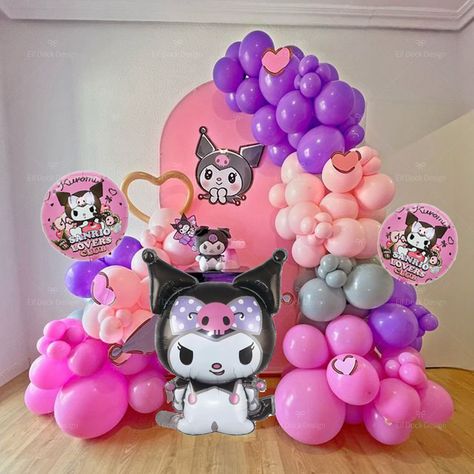 1Set Sanrio Kuromi Themed Balloons Garland Arch Kit for Girl Birthday Party Decoration Purple Pink Girls Birthday Party Decorations, Kids Birthday Party Decoration, Balloon Kit, Girl Kid, Garland Arch, Sanrio Kuromi, Arch Kit, Birthday Party Decoration, Girl Birthday Party