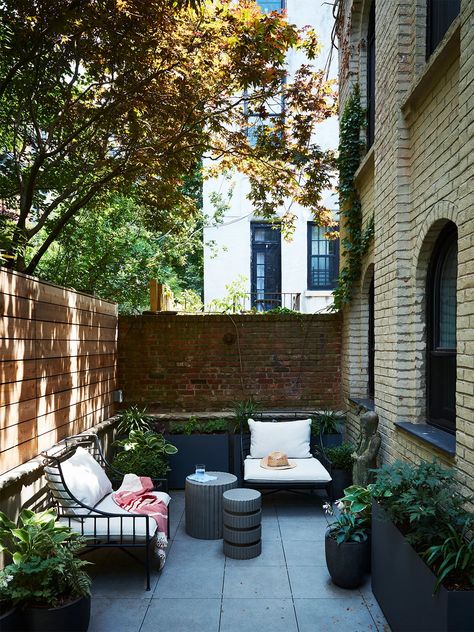 Once Upon a Time, This Sunny Brooklyn Heights Home Was a Stable Brooklyn Backyard, Backyard Goals, Brooklyn Home, Skylight Design, Home Garden Ideas, New Staircase, Front Yards, Brooklyn Heights, Front Patio